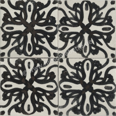  Marazzi Memoria Nero Tappeto 4 15x15 cm Bodenfliese / Wandfliese Glänzend Eben Lux MANS | 337745