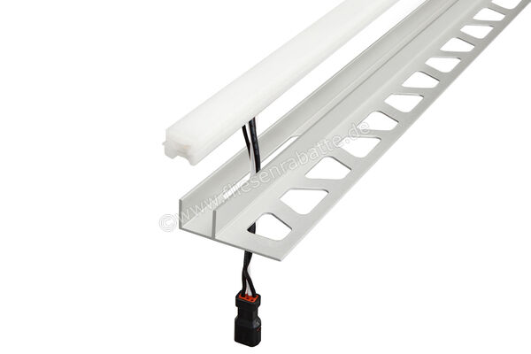 Schlüter Systems LIPROTEC-LLPM LED-Modul Lichtlinie mit Befestigungsschenkel L=2,5 m Aluminium RGB + weiß Höhe: 11 mm Länge: 2,5 m LLP110AE9 | 339010