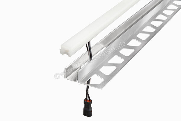  Schlüter Systems LIPROTEC-LLPM LED-Modul Lichtlinie mit Befestigungsschenkel L=2 m Edelstahl gebürstet (V4A) neutralweiß Höhe: 11 mm Länge: 2 m LLP110V4A2/200 | 339016