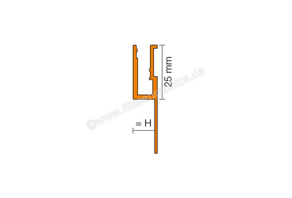 Schlüter Systems LIPROTEC-VB-AEEB Profil Voutenbeleuchtung H=10 mm Alu edelstahl gebürstet eloxiert Alu edelstahl gebürstet eloxiert Höhe: 10 mm Länge: 2,5 m LTVB100AEEB | 339487