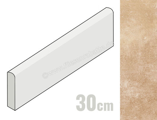  Marazzi Cotti d'Italia Rosato 7.5x30 cm Sockel Matt Strukturiert Naturale M066 | 340060