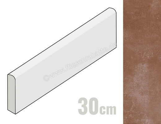  Marazzi Cotti d'Italia Terracotta 7.5x30 cm Sockel Matt Strukturiert Naturale M068 | 340066