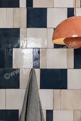 Marazzi Rice Blu 15x15 cm Bodenfliese / Wandfliese Glänzend Strukturiert Lux M964 | 343942