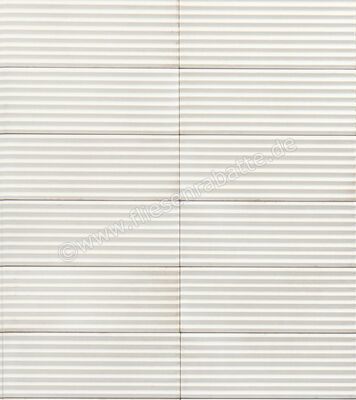 Marazzi Rice Natural 7.5x20 cm Wandfliese Struttura Pleat 3D Glänzend Strukturiert Lux M96J | 343999