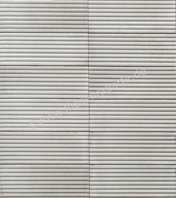 Marazzi Rice Grigio 7.5x20 cm Wandfliese Struttura Pleat 3D Glänzend Strukturiert Lux M96K | 344005