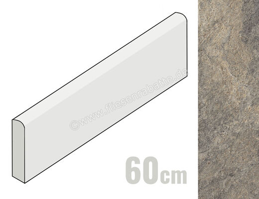 Marazzi Rocking Grey 7x60 cm Sockel Strutturato Matt Strukturiert Strutturato M17A | 344332