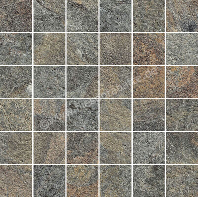 Marazzi Rocking Grey 30x30 cm Mosaik Matt Strukturiert Naturale M1HM | 344359