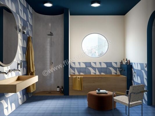 Marazzi Scenario Blu 20x20 cm Bodenfliese / Wandfliese Decoro Mix Blu Matt Eben Naturale M8RJ | 344410