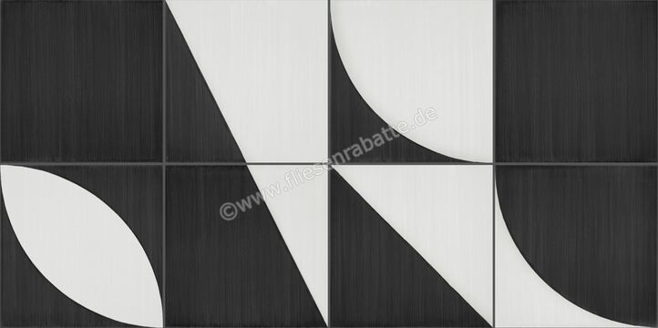  Marazzi Scenario Nero Decoro Mix 20x20 cm Bodenfliese / Wandfliese Matt Eben Naturale M8RK | 344479