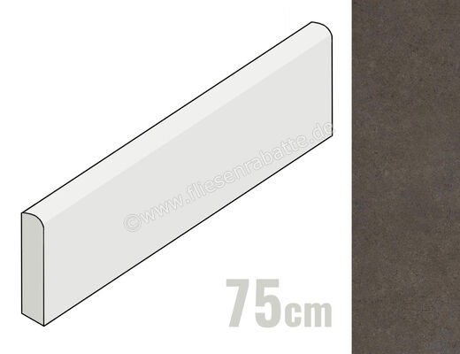 Marazzi Terratech Grafite 7x75 cm Sockel Matt Eben Naturale M8M5 | 345037