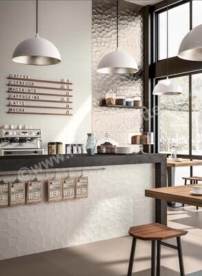  Marazzi Essenziale Metal Struttura Deco 3D 40x120 cm Wandfliese Glänzend Strukturiert Metal M09S | 346315