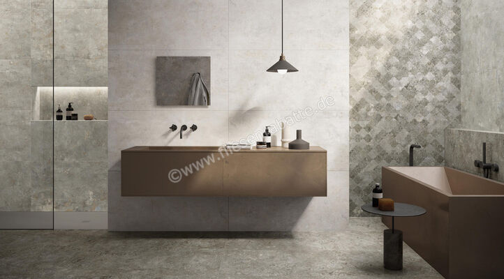 ceramicvision Bold Silvery 60x120 cm Bodenfliese / Wandfliese Matt Strukturiert Naturale CV0133049 | 347227