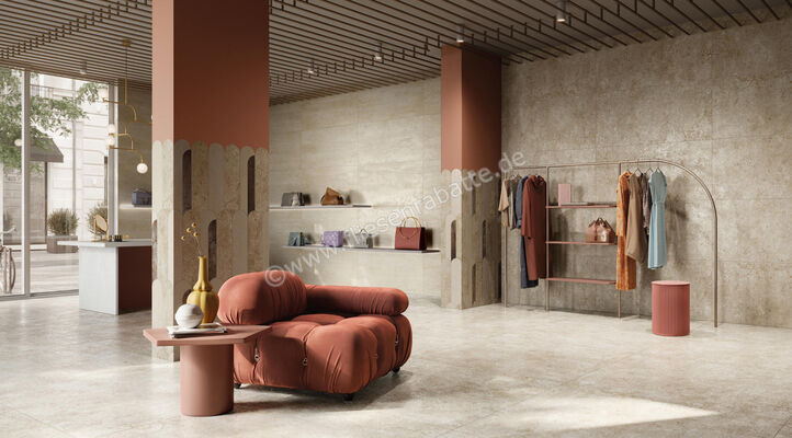 ceramicvision Bold Concert_Beige 120x120 cm Bodenfliese / Wandfliese Matt Strukturiert Naturale CV0133571 | 347233