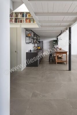 Marazzi Mystone Ardesia Cenere 120x120 cm Bodenfliese / Wandfliese Stärke: 6 Mm Matt Strukturiert Naturale M9HU | 348199