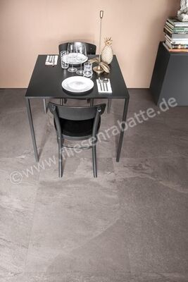 Marazzi Mystone Ardesia Cenere 60x120 cm Bodenfliese / Wandfliese Stärke: 6 Mm Matt Strukturiert Naturale M9HX | 348220