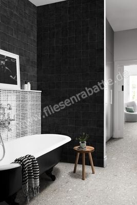  Marazzi Memoria Nero Tappeto 1 15x15 cm Bodenfliese / Wandfliese Glänzend Eben Lux MANM | 351720
