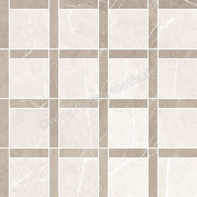 Keraben Inari Crema 30x30 cm Mosaik Board Glänzend Eben Lappato GVB04001 | 355800