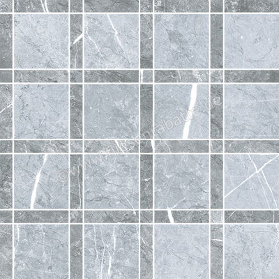 Keraben Inari Gris 30x30 cm Mosaik Board Glänzend Strukturiert Lappato GVB5W012 | 355821