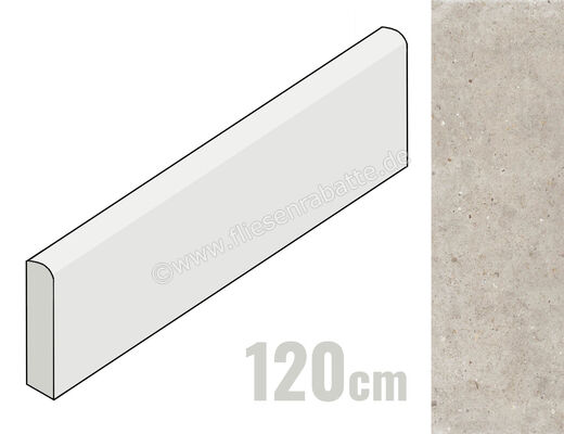 ceramicvision Anima Beige 5.5x120 cm Sockel Matt Strukturiert Naturale CVPF60008575 | 360716