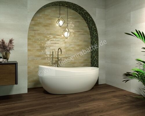  Dune Ceramica Agadir Arena 7x28 cm Wandfliese NP Glänzend Strukturiert Gloss 188759N | 371724