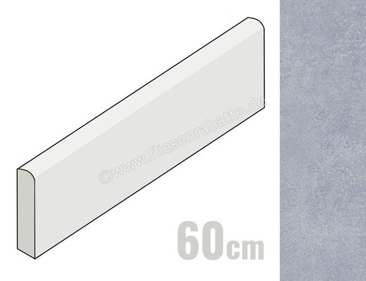 Emilceramica Sixty Cielo 7x60 cm Sockel Matt Eben Silktech EKWY | 373821
