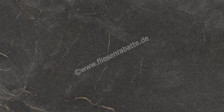 Keraben Idyllic Aura Black 60x120 cm Bodenfliese / Wandfliese Starlight Glänzend Eben Brillo P0003809 | 374448