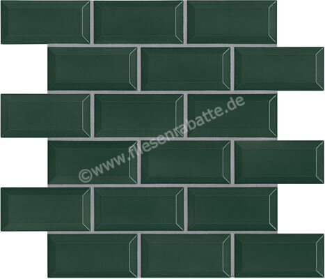 Agrob Buchtal District Racing Green 5x10 cm Mosaik Mauerverband HT-Veredelung 45556H | 37510