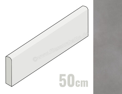  Keraben Evolution Gris 8x50 cm Sockel Matt Eben Naturale GJ3VP002 | 376476