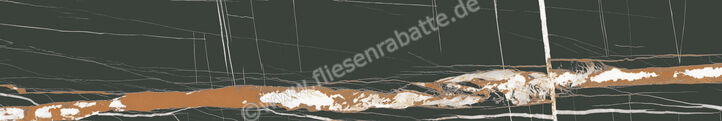 Agrob Buchtal Modern White Schwarz Matt 10x60 cm Dekor Matt Eben HT-Veredelung 283048H | 37915