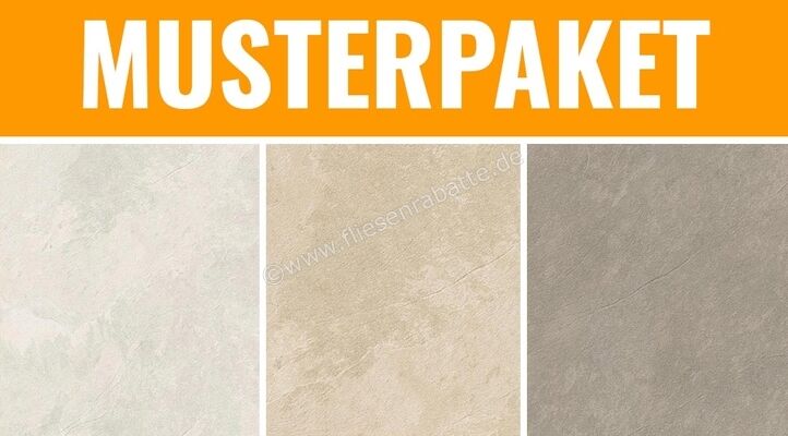 Ceramiche Caesar Slab2 Ice Khaki Ash 30x30 cm Musterpaket Matt Eben Naturale MPSlab2 | 379509