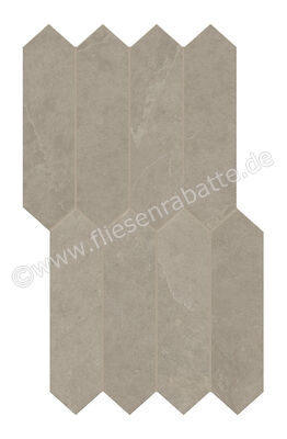 Ceramiche Caesar Slab2 Ash 36x57.5 cm Mosaik Mesh Matt Eben Naturale AG3Q | 379737