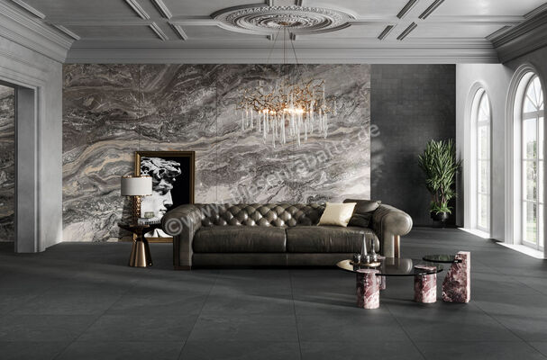 Ceramiche Caesar Slab2 Dark 120x120 cm Bodenfliese / Wandfliese Matt Eben Touch Plus AG0H CAE | 379854