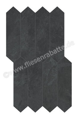 Ceramiche Caesar Slab2 Dark 36x57.5 cm Mosaik Mesh Matt Eben Naturale AG3T | 379995