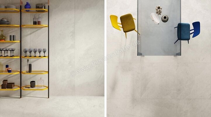  Ceramiche Caesar Slab2 Ice 60x60 cm Bodenfliese / Wandfliese Matt Eben Touch Plus AGY6 CAE | 380241