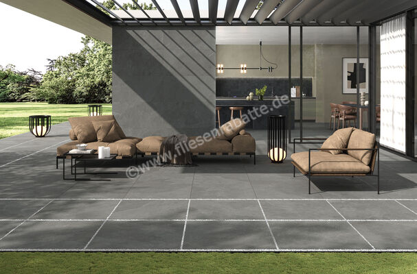 Ceramiche Caesar Slab2 Outdoor Iron 80x80x2 cm Terrassenplatte Aextra20 Matt Eben Naturale AG1I | 380784