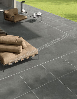 Ceramiche Caesar Slab2 Outdoor Iron 80x80x2 cm Terrassenplatte Aextra20 Matt Eben Naturale AG1I | 380787