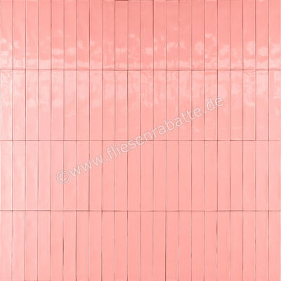 Marazzi Luz Rosa 5.3x30 cm Wandfliese Glänzend Strukturiert Lux MFLK | 384474