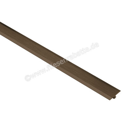 Schlüter Systems VINPRO-T Übergangsprofil Aluminium ABGB - Aluminium antik bronze gebürstet eloxiert Höhe: 3 mm Breite: 14 mm Länge: 2,5 m VPT3/14ABGB | 386000