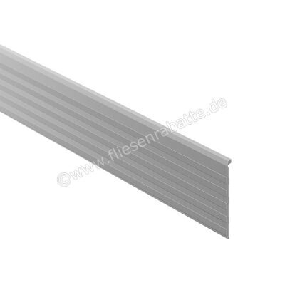 Schlüter Systems TREP-TAP-R Treppenprofil Abdeckprofil, geriffelt Aluminium AE - Aluminium natur matt eloxiert Höhe: 61 mm Länge: 2,5 m TAPR61AE | 386495