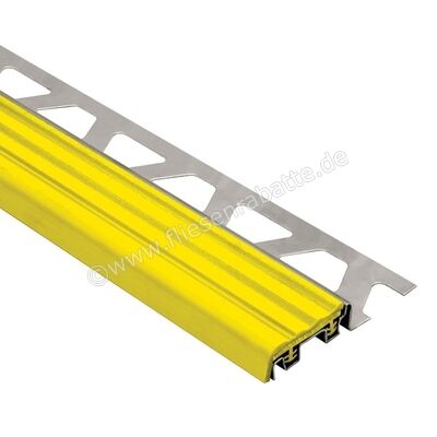 Schlüter Systems TREP-S-E Treppenprofil R9 Edelstahl V2A CG - Citrusgelb Höhe: 10 mm Breite: 26 mm Länge: 1 m CG10SE/100 | 386831