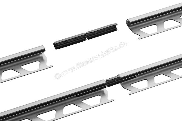 Schlüter Systems QUADEC-AV Verbinder für Aluminiumprofile PVC (Polyvinylchlorid) Höhe: 6 mm V/Q60 | 390239