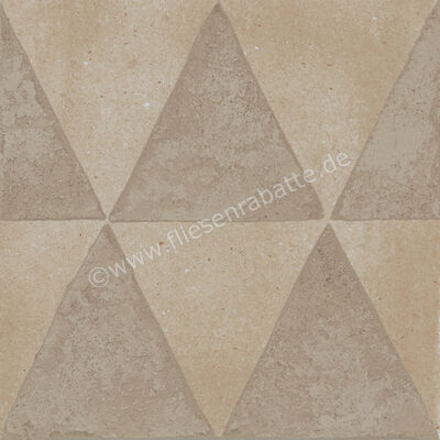 Marazzi Artcraft Sabbia 20x20 cm Dekor Decoro Triangoli Matt Eben Naturale MH0U | 390863