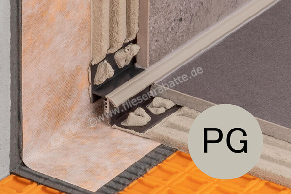 Schlüter Systems DILEX-EK Randfugenprofil PVC (Polyvinylchlorid) PG - Pastellgrau Höhe: 11 mm Länge: 2,5 m EKU11/O10PG | 393646