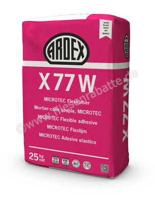 Ardex X 77 W MICROTEC Flexkleber, weiß 25 kg Papiersack weiß 54064 | 394342