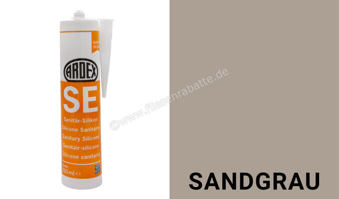 Ardex SE Sanitär-Silicon 310 ml Kartusche Sandgrau 24082 | 394543