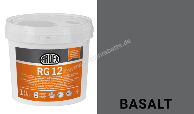 Ardex RG 12 1-6 Feine Epoxifuge 4 kg Eimer basalt 24033 | 394588