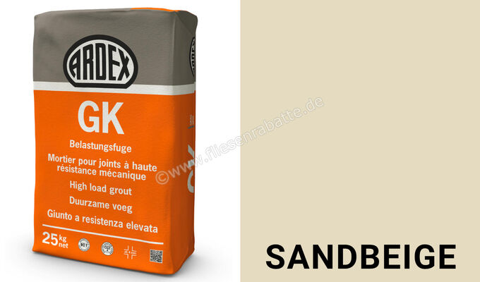 Ardex GK Belastungsfuge 25 kg Papiersack Sandbeige 19953 | 394633