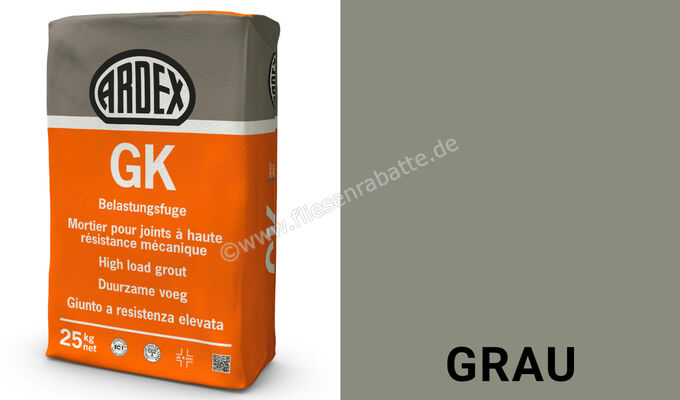 Ardex GK Belastungsfuge 25 kg Papiersack Grau 55349 | 394636