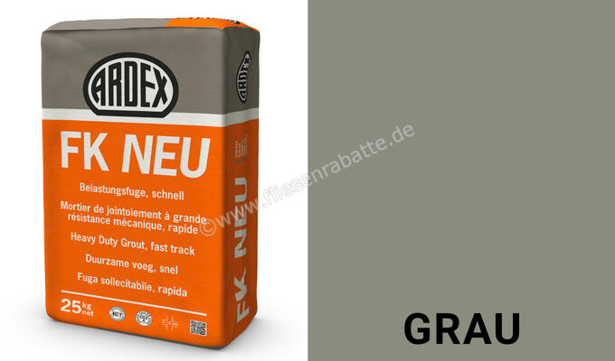 Ardex FK NEU Belastungsfuge, schnell schnell 25 kg Papiersack Grau 54239 | 394657