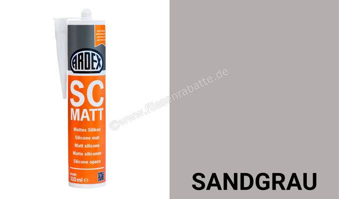Ardex SC Matt Silikon 310 ml Kartusche Sandgrau 39059 | 394765